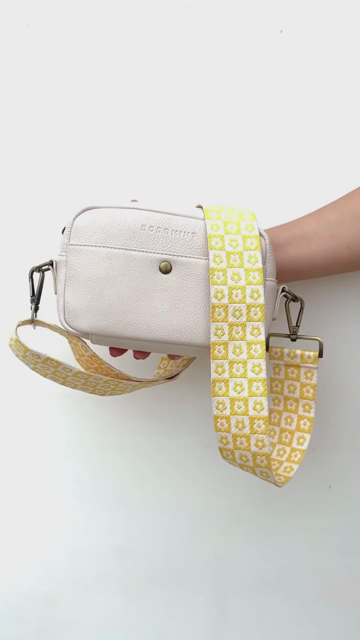 yellow gidget purse strap video