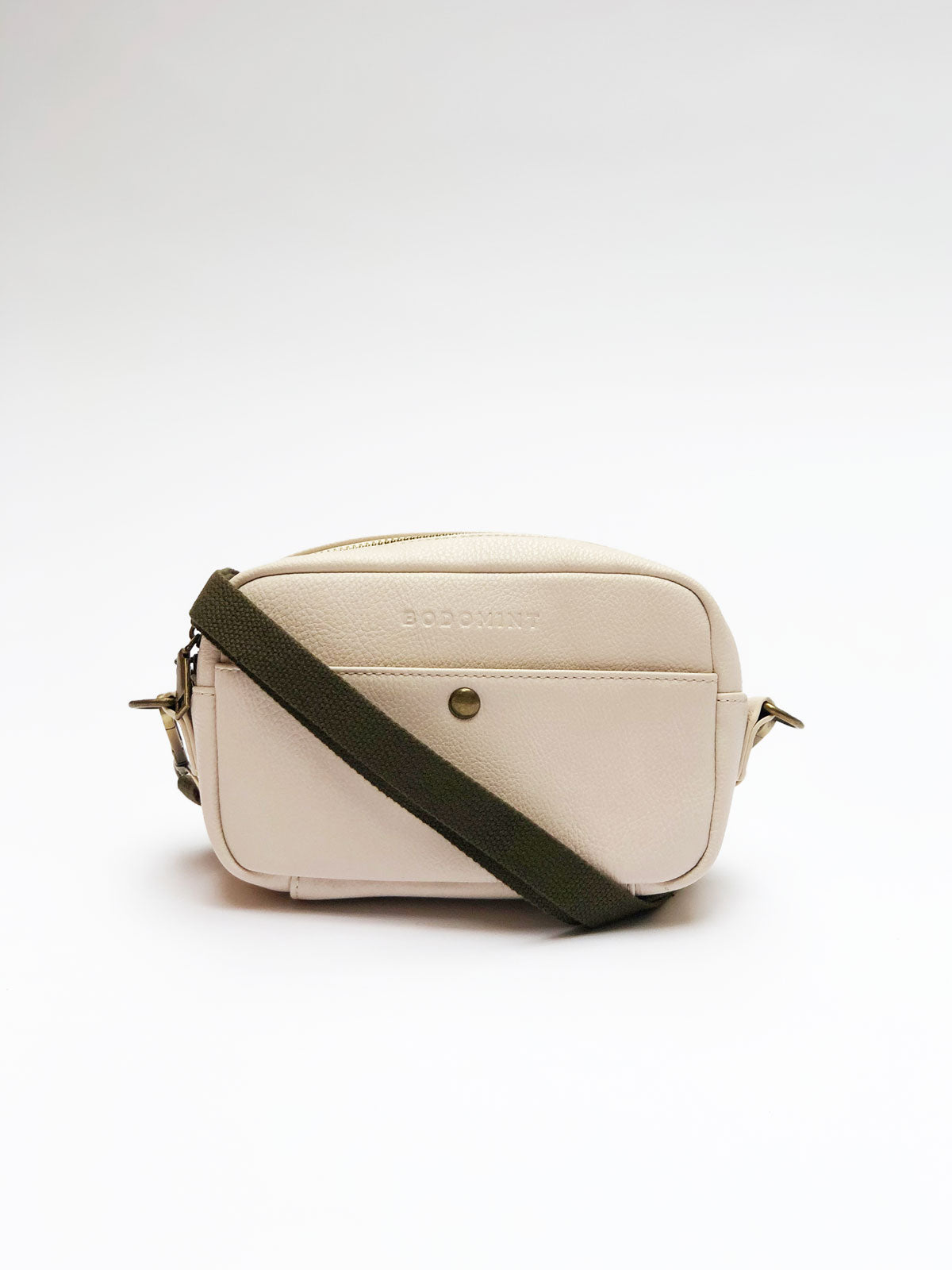 Solid Skinny Strap in Military Green